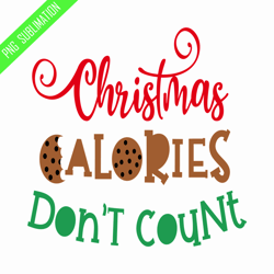 christmas calories don't count png