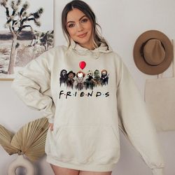 halloween hoodie,horror characters friends sweatshirt,halloween horror characters sweatshirt,friends halloween shirt,hor