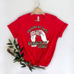 rolling up some christmas spirit shirt, women christmas shirt, vacation shirt, christmas party gifts, xmas matching paja