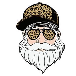 santa leopard christmas png, christmas png, mom christmas png, mama leopard, mama claus, santa png, mom life png
