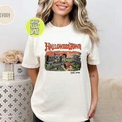 halloweentown tshirt, halloween town est 1998 shirt, vintage halloween town university t-shirt, pumpkin halloweentown te