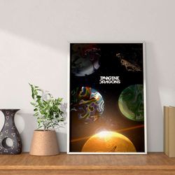imagine dragons poster, music lover poster, home decor