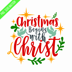 christmas begin with christ png