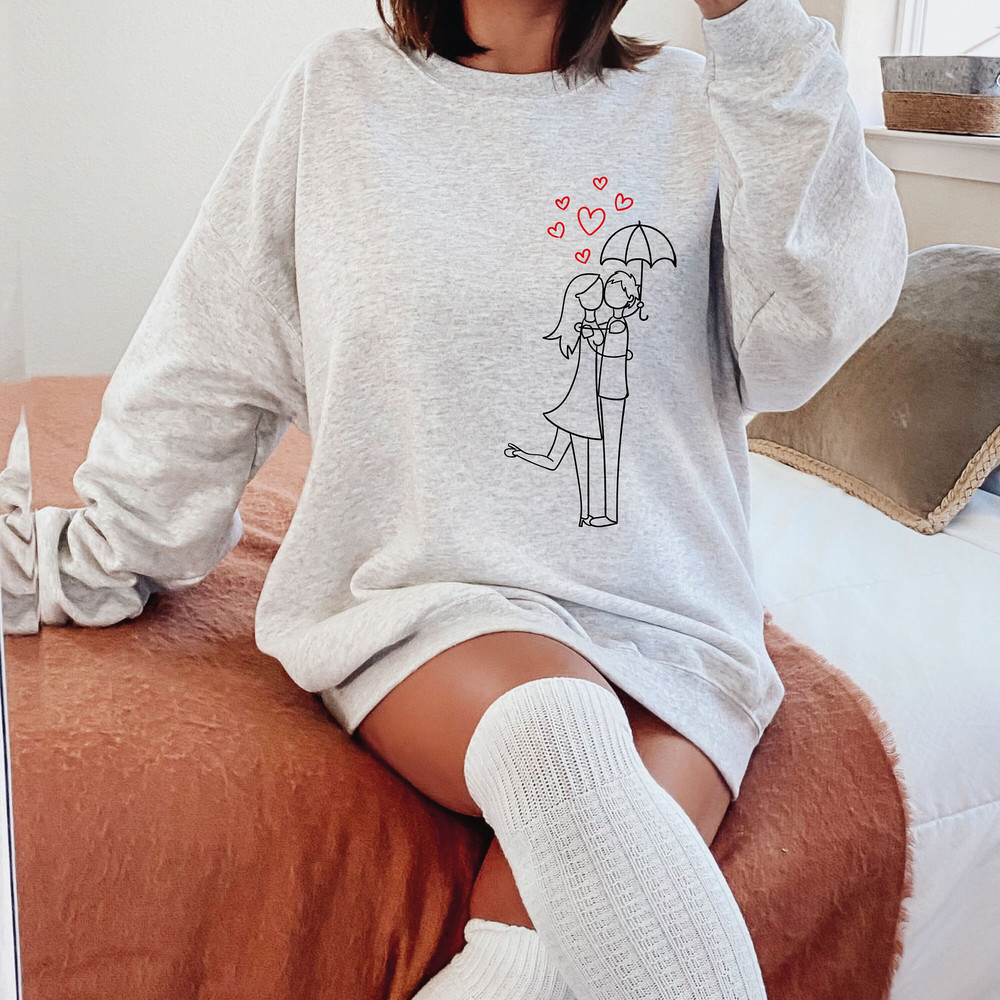 Love couple SVG Cut file Valentine couple Love umbrella couple Circuit file.jpg