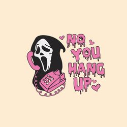no you hang up png svg eps, funny horror scream png, horror movie halloween png