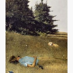 distant thunder - andrew wyeth premium matte vertical poster