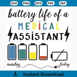 battery life of a medical assistant svg, trending svg, battery life svg, medical assistant svg, medical svg, hospital sv