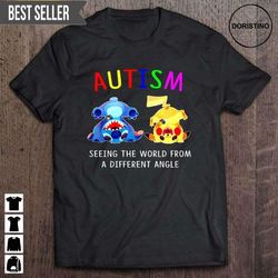 autism seeing the world from a different angle stitch and pikachu short sleeve doristino awesome shirts