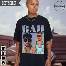 bad bunny rap hip hop short sleeve doristino limited edition t-shirts