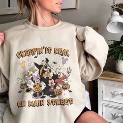 mickey creepin it real on main street shirt mickey mouse and friends halloween shirt magic kingdom shirt trick or tre