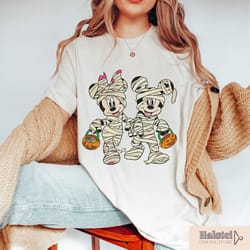mickey mummy shirt, minnie mummy t-shirt, mickey and friends halloween tee, disney halloween gift, funny halloween tee,