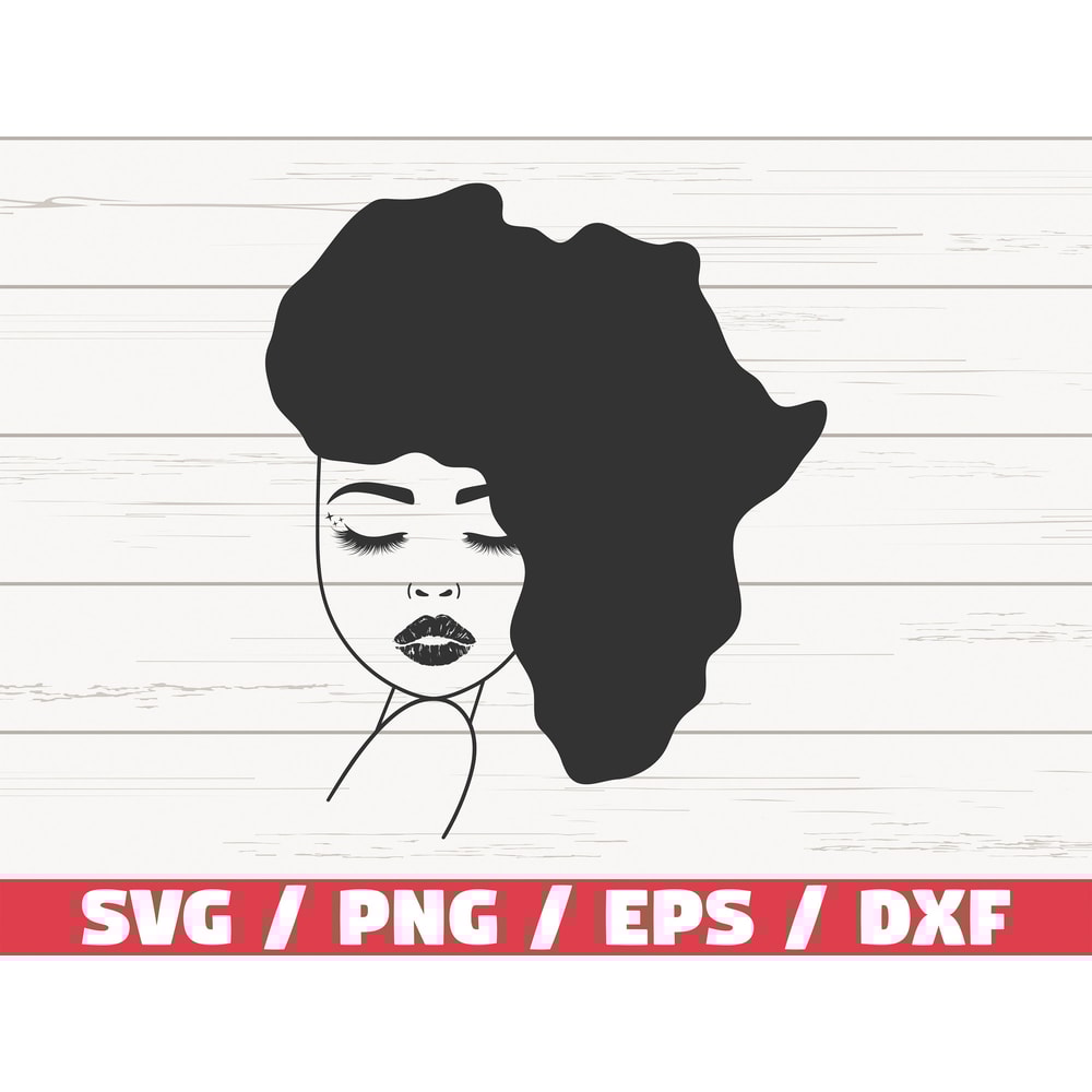 Africa Woman SVG Black Woman SVG Cut File Cricut Black Queen SVG Instant Download.jpg