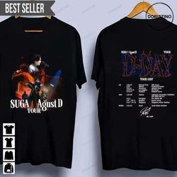 agust d suga d day album world tour short-sleeve doristino trending style