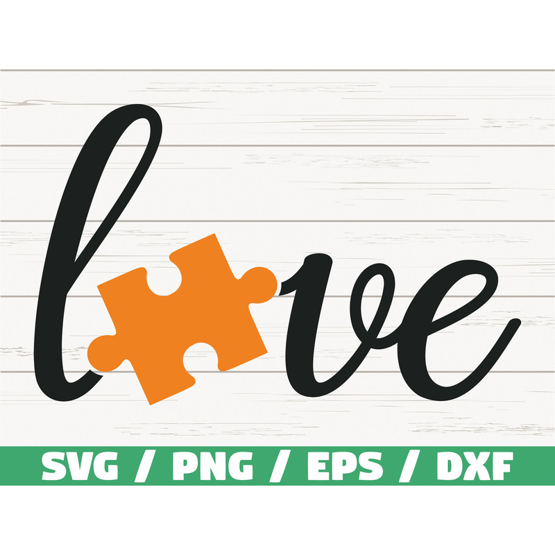 Autism Love SVG Cut Files Commercial use Cricut Clip art Autism Awareness SVG Printable Vector Autism SVG Dxf.jpg