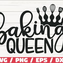baking queen svg, cut file, cricut, commercial use