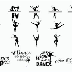 ballet svg, ballerina svg, ballet dancer, ballet silhouettes