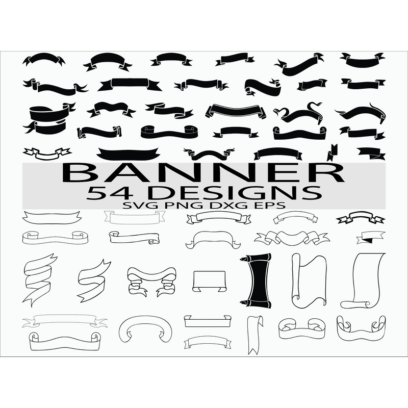 Banner svg Ribbon banner svg Label svg Scroll svg flag svg text box svg clipart stencil decal cut file iron on scrapbooking.jpg