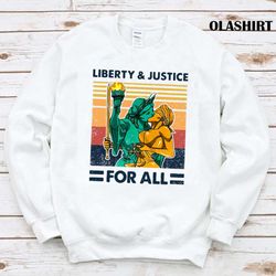 liberty and justice for all vintage t-shirt - olashirt
