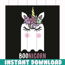 boonicorn unicorn ghost svg, halloween svg, boonicorn, unicorn svg, unicorn ghost svg, unicorn halloween svg, cute booni