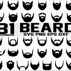 beard svg, long beard svg, beards png, short beard file