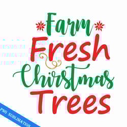 farm fresh christmas tree png