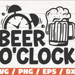 beer oclock svg, cut file, cricut, clip art