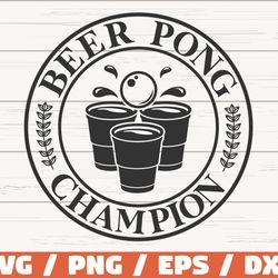 beer pong champion svg, beer mug svg, cut file, cricut