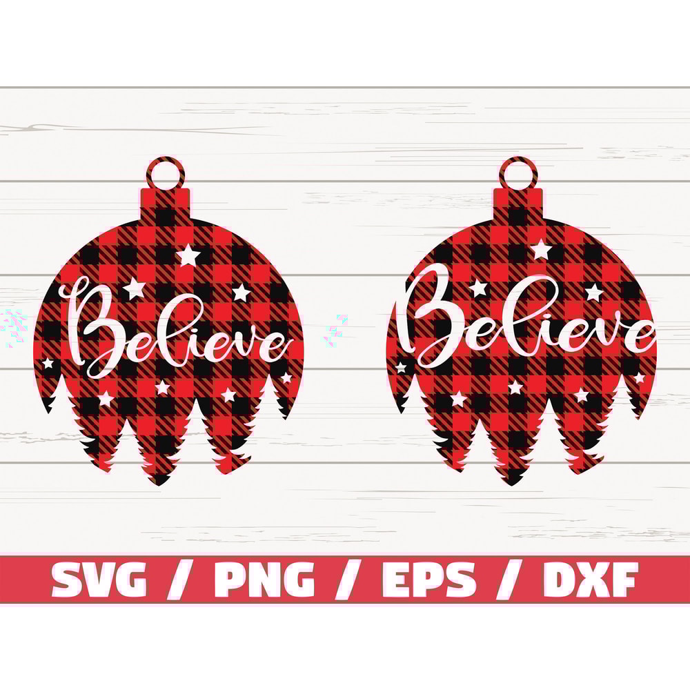Believe SVG Christmas SVG Cricut Cut File Silhouette Cameo Clip art Holiday SVG Winter Vector.jpg