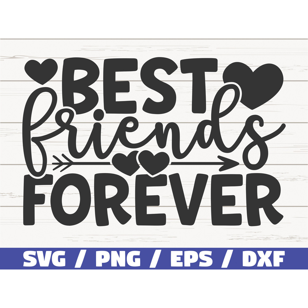Best Friends Forever SVG Cut File Cricut Commercial use Silhouette Best Friends SVG BFF Svg.jpg