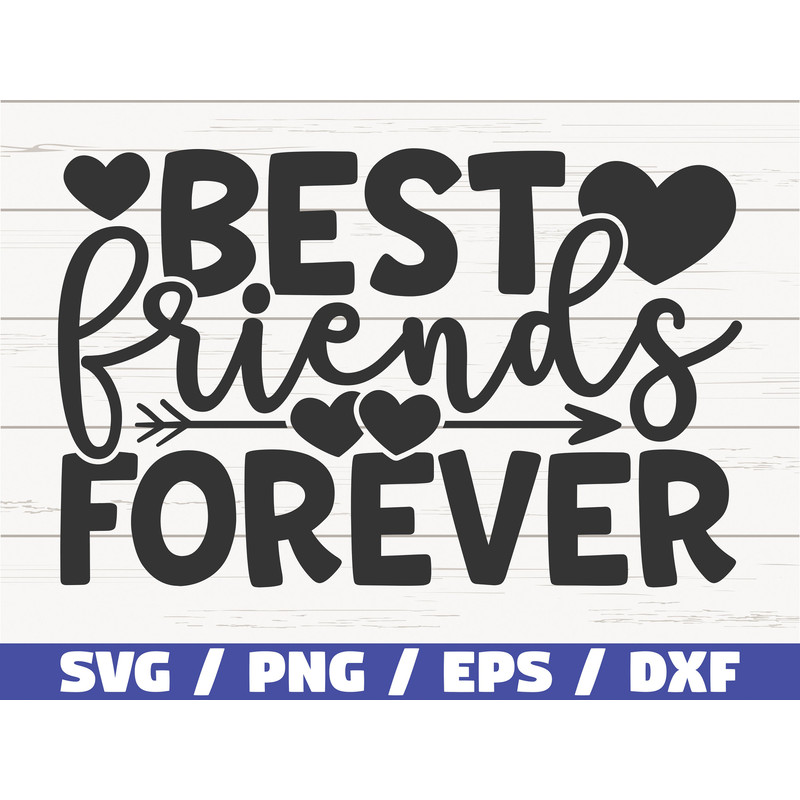 Best Friends Forever SVG Cut File Cricut Commercial use Silhouette Best Friends SVG BFF Svg.jpg