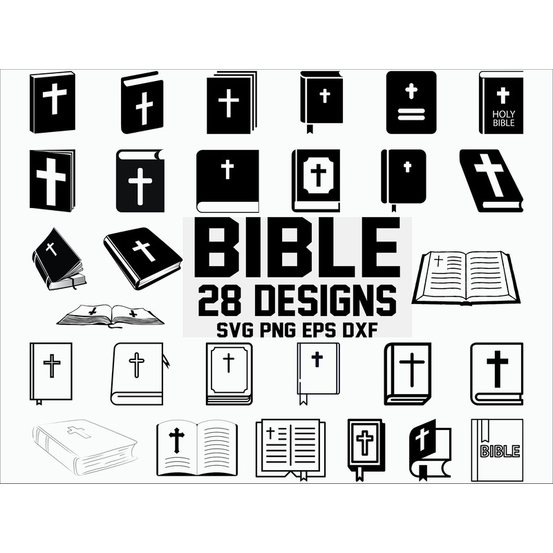 Bible SVG bible book svg holy bible svg christian svg catholic svg jesus svg religion silhouette stencil decal cricut cut file.jpg