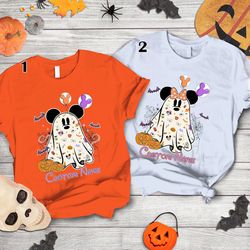 personalised mickey minnie boo halloween shirt mickey spooky season disneyland halloween shirt halloween matching fam