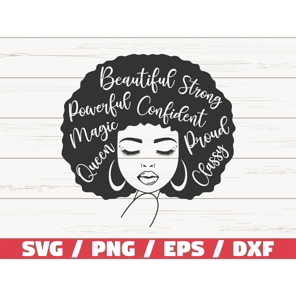 Black Woman SVG Black Queen SVG Cut File Cricut Black Girl Magic SVG Instant Download.jpg