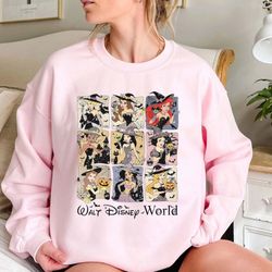 retro disney halloween princess comfort color shirt, walt disney world halloween shirt, princess halloween shirt, disney