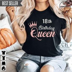 18th birthday queen doristino limited edition t-shirts