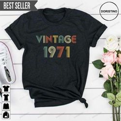 50th birthday 1971 unisex doristino awesome shirts