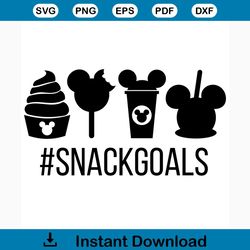 Snack Goals Mickey Svg, Halloween Svg, Disney Snacks Svg, Hashtag Svg, Mickey Mouse Svg, Disney Ice Cream Svg, Snack Goa