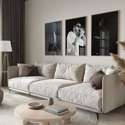 bad bunny set of 3 posters, bad bunny poster, un verano sin ti, el ultimo tour del mundo, oasis, album cover, music prin