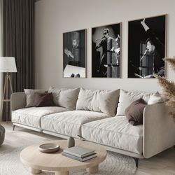 billy joel set of 3 posters, billy joel poster, vintage piano man art, classic rock, 80s, 90s, rock, music decor, iconic