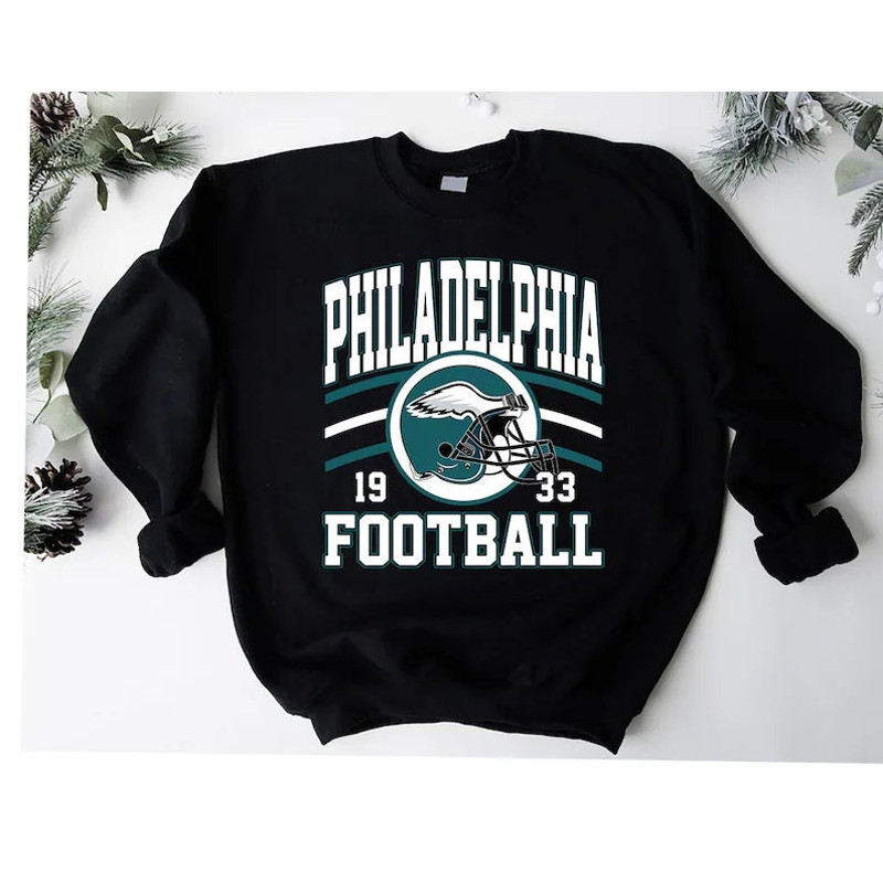 Philadelphia Football Sweatshirt, Vintage Style Philadelphia Football Crewneck, Football Sweatshirt, Philadelphia Sweatshirt-1.jpg