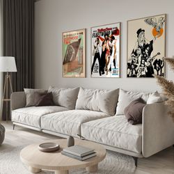 fleetwood mac set of 3 posters, fleetwood mac poster, before the beginning, rumours, mystery to me, future games, music