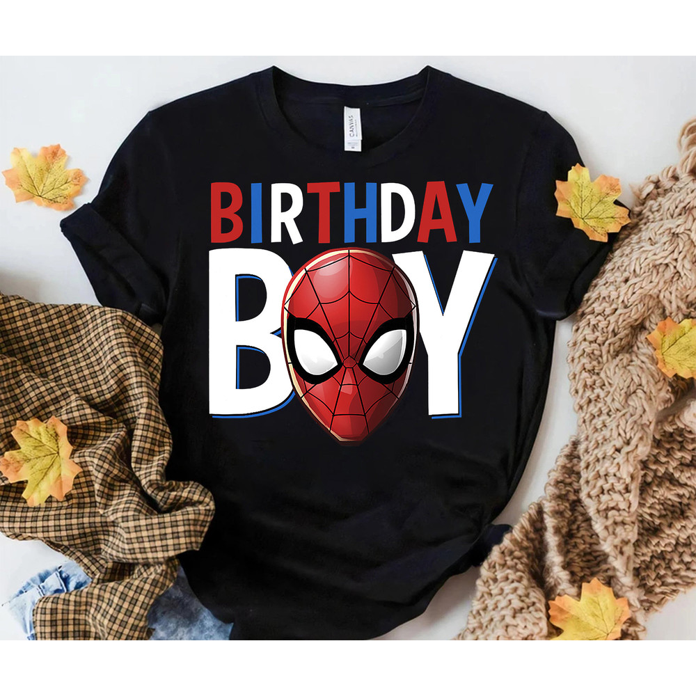 Marvel Spider-Man Birthday Boy T-Shirt Avenger Superhero Marvel Movie Shirt, Disneyland Family Vacation Trip, Magic Kingdom Outfits.jpg