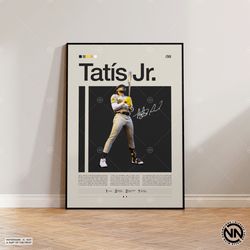fernando tatis jr poster, san diego padres, baseball prints, sports poster, baseball player gift, baseball wall art, spo