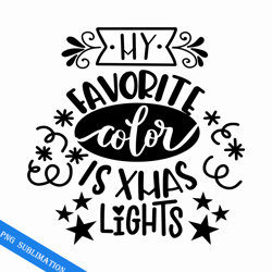 my favorite color is xmas lights png