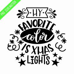 my favorite color is xmas lights png