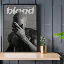 frank ocean poster, frank ocean fan gift, frank ocean blonde poster, blond poster, frank ocean album poster, retro music