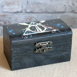 Harry Potter Style Ring Box. Deathly Hollows Engagement Proposal Box. Wedding Proposal or Valentine's Gift.