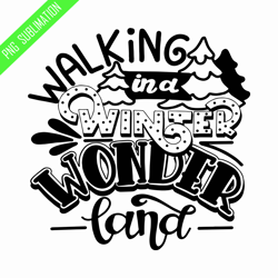 walking in a winter wonderland png