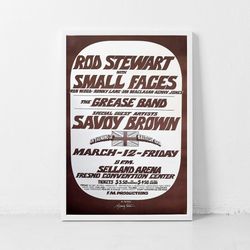 rod stewart music gig concert poster classic retro rock vintage wall art print decor canvas poster