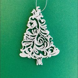 quilled christmas tree / christmas tree ornament / paper ornament / quilling paper / ornament tree / handmade decor /